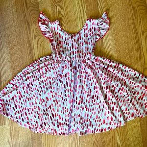 DOT DOT SMILE Paint Stroke Twirly Dress Empire waist Size 5/6